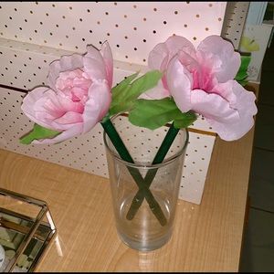 1 Handmade Pink Peony Flower Pen Office Decor